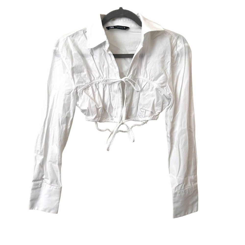 Zara White Crop Top